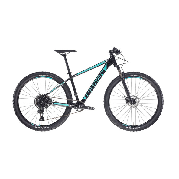 Bianchi Magma 9.0 Boost Deore 1x11S Dağ Bisikleti (Parlak Siyah Celeste) 48 Kadro