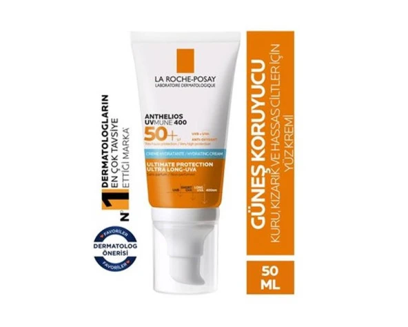 La Roche Posay Anthelios Uvmune400 Spf50 Hydrating Güneş Kremi 50 Ml-SKT:05/2026