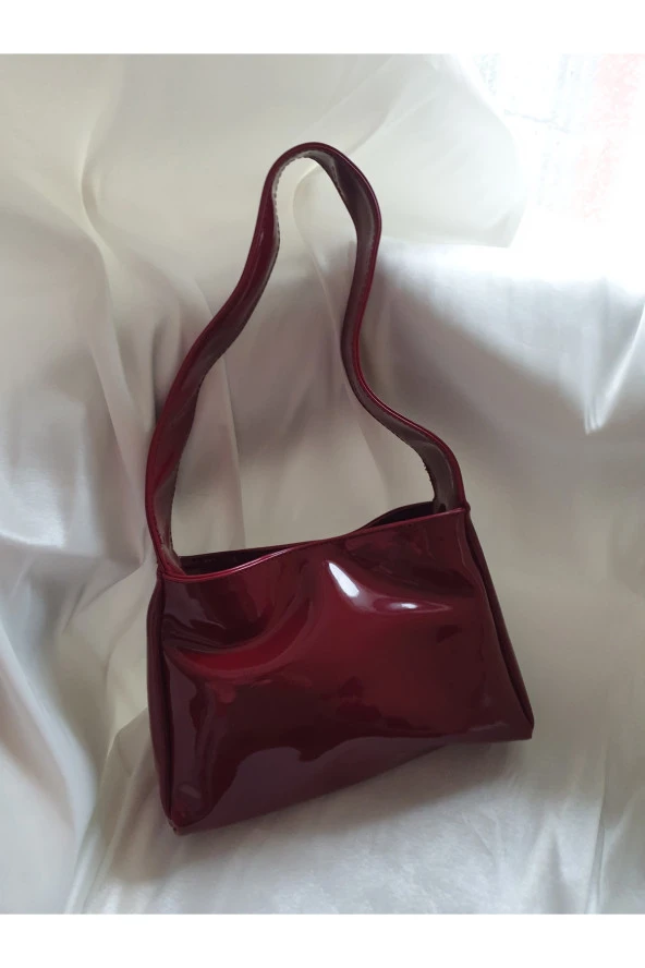 Charmlux Kadın Rugan Bordo Çanta - 2