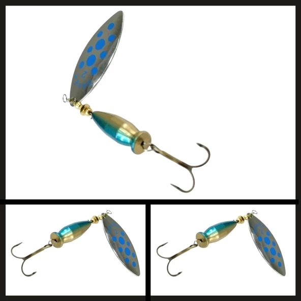 Uyguna-Yakala Gümüş/mavi No:2/16 Gr Long Döner Kaşık-KAŞ.087 ürün görseli