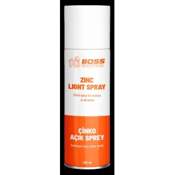 BOSS ÇİNKO SPREY AÇIK 400 ML