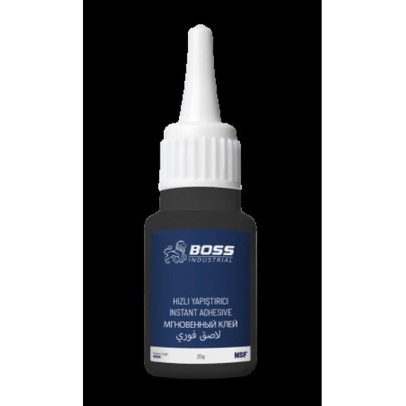 BA3.09020 BOSS CA - HIZLI YAPIŞTIRICI Elastomerik siyah 100 ° C - Siyah 20gr