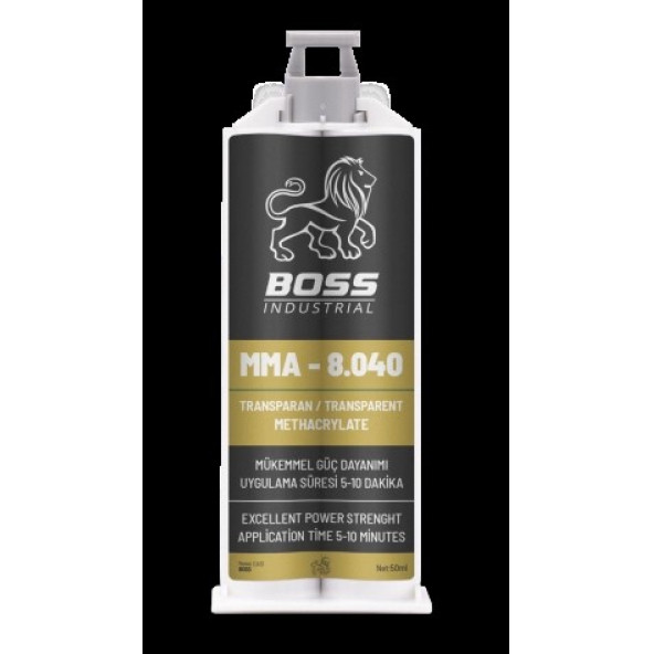 MMA8.040050  BOSS MMA -10-20 dakika kürleşme - transparan 50ML