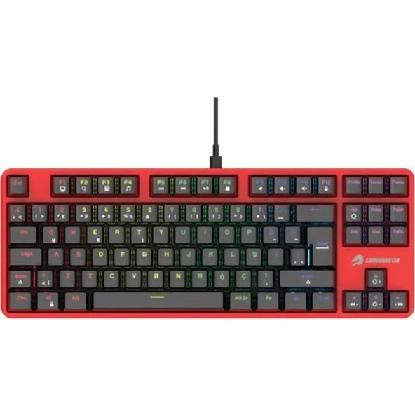GAMEBOOSTER GM06B Plus TKL Red Switch Rainbow Mekanik Oyuncu Klavyesi - Resim 2