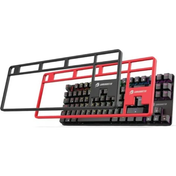 GAMEBOOSTER GM06B Plus TKL Red Switch Rainbow Mekanik Oyuncu Klavyesi - Resim 3