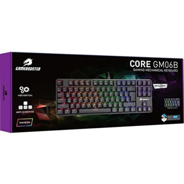 GAMEBOOSTER GM06B Plus TKL Red Switch Rainbow Mekanik Oyuncu Klavyesi - Resim 8