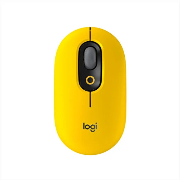 Logitech POP Mouse Blast Emoji Tuşlu Sessiz Kablosuz Mouse-Sarı