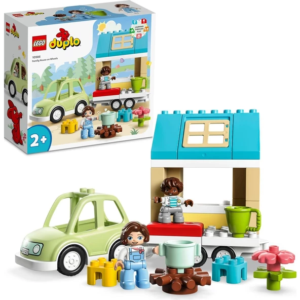 Orjinal Lego Duplo Kasabası Tekerlekli Aile Evi Lego Duplo 10986