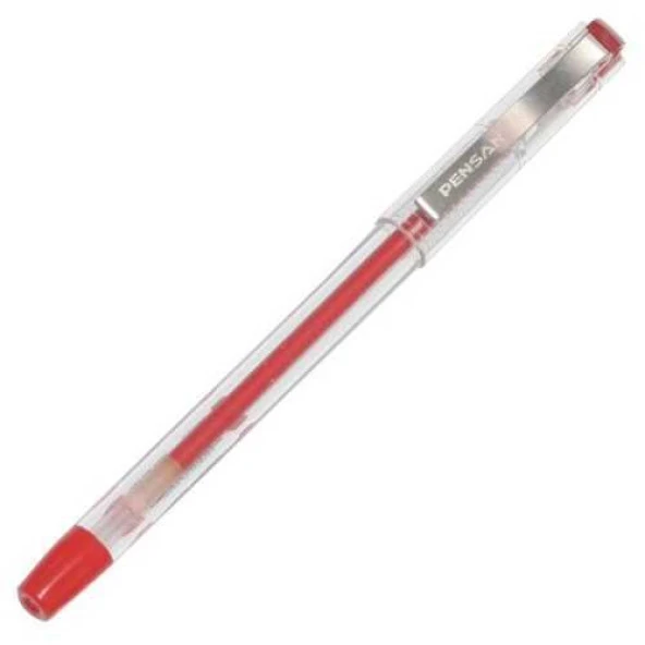 Pensan 6405 My-King Jel Metal Klips Kalem Kırmızı 0.5