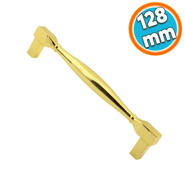 Mobilya Kulp Mutfak Dolabı Çekmece Dolap Kulpları Kapak Kulpu Kulbu Altın 128 mm Metal