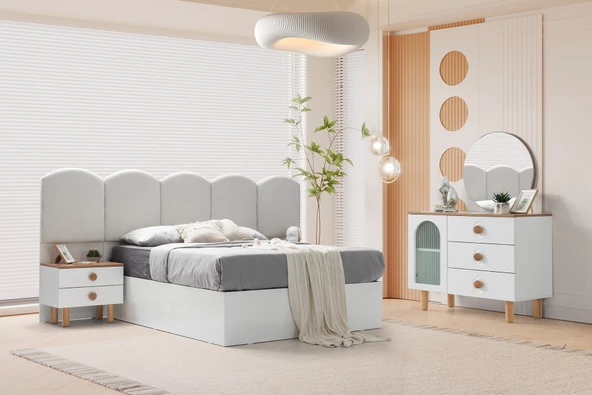 ALYA BAZALI MDF YATAK ODASI TAKIMI - Resim 2