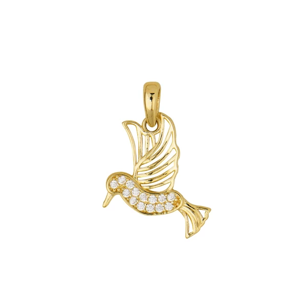 14 Ayar Talı Kuş Altın Kolye Ucu 0,91 gr ürün görseli 1