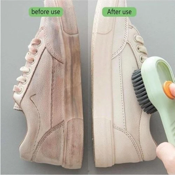 3B Trend Çok Amaçlı Deterjan Hazneli Pratik Temizlik Fırçası Ayakkabı Bot Temizleme Fırçası