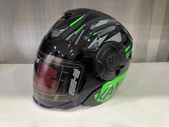 KASK FREE-M 665 ARROW ÇENESİZ GÖZLÜKLÜ PARLAK YEŞİL