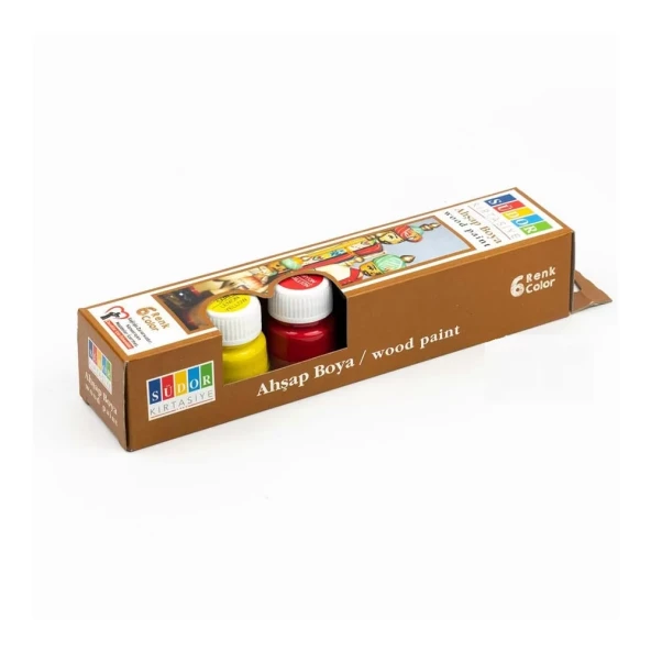 Südor Ahşap Boyası 20 Ml Şişe 6’lı Takım 123