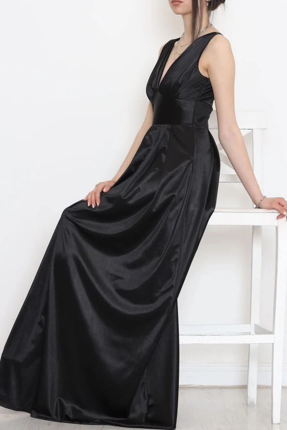 Saten Elbise Siyah - 582845.1592. - 3