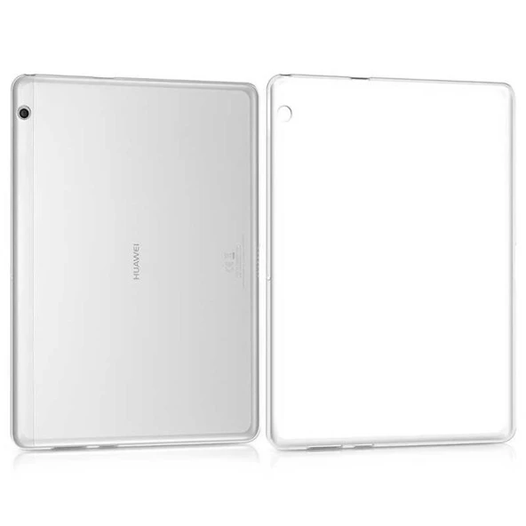 Newface Uyumlu MediaPad  T5 10 inç Tablet Kılıf Şeffaf Silikon
