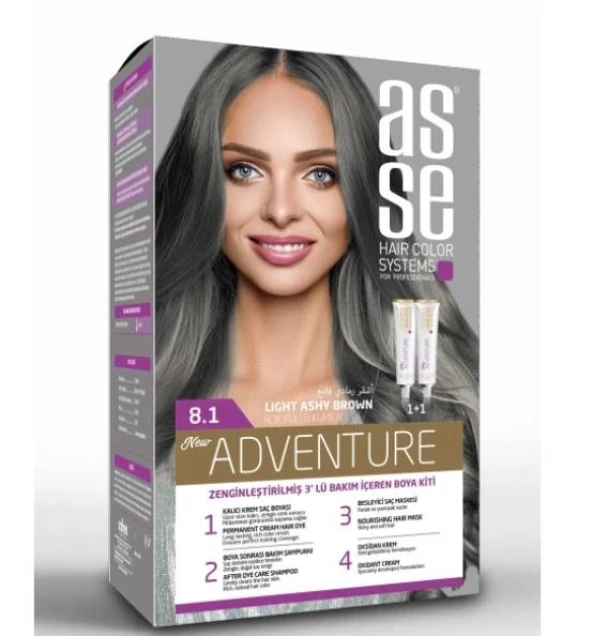 ASSE SET SAÇ BOYASI 8.1 50+50ML