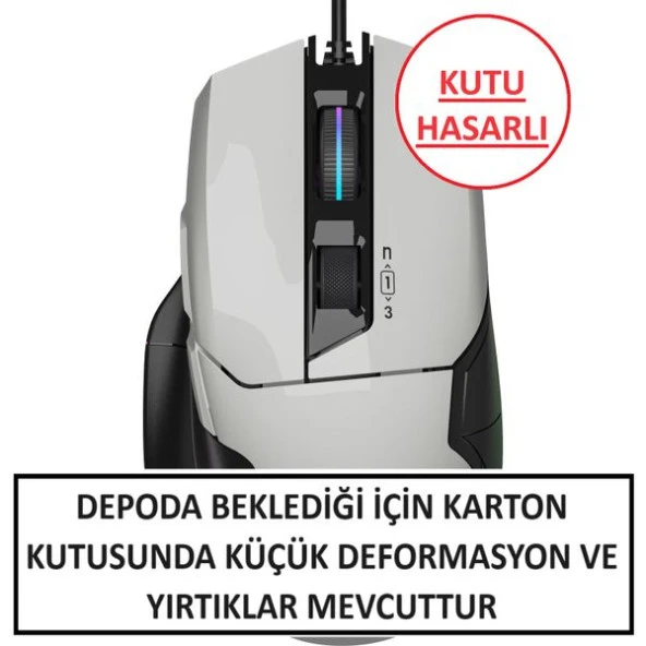 BLOODY W70 MAX Kablolu Optik Oyuncu Mouse Beyaz