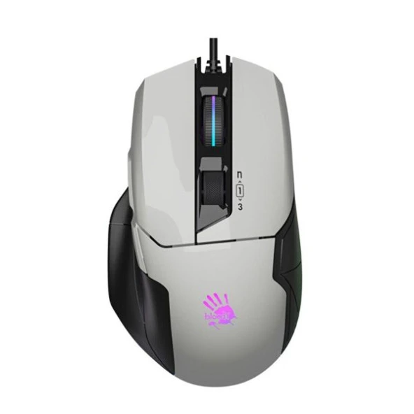 BLOODY W70 MAX Kablolu Optik Oyuncu Mouse Beyaz - 2