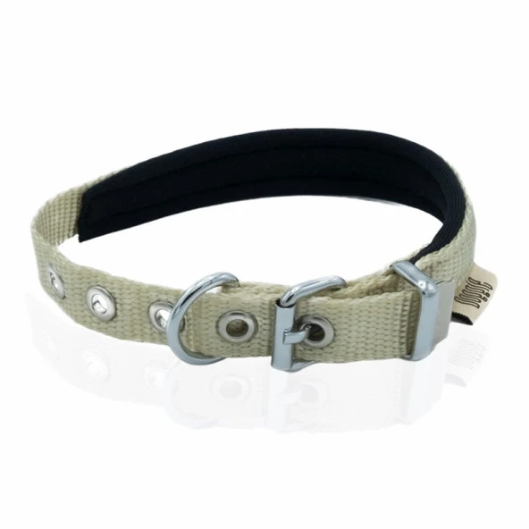 Doggie Konfor Dokuma Köpek Boyun Tasması Haki 1,5x20-25 Cm Medium