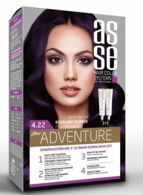 ASSE SET SAÇ BOYASI 4.22 50+50ML