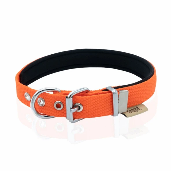 Doggie Konfor Dokuma Köpek Boyun Tasması Turuncu 2x35-40 Cm Medium