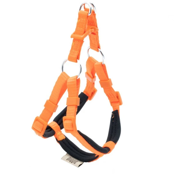 Doggie Konfor Dokuma Ronnin Köpek Göğüs Tasması Turuncu 1x30-35 Cm XXSmall