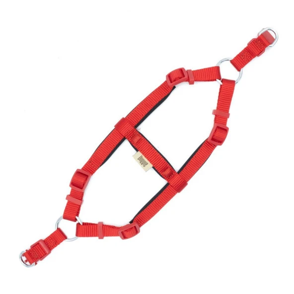 Doggie Konfor Dokuma Ronnin Köpek Göğüs Tasması Kırmızı 1,5x35-40 Cm XSmall ürün görseli 1