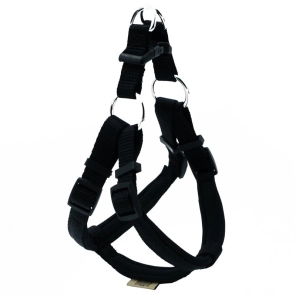 Doggie Konfor Dokuma Ronnin Köpek Göğüs Tasması Siyah 1,5x40-45 Cm Small - 1
