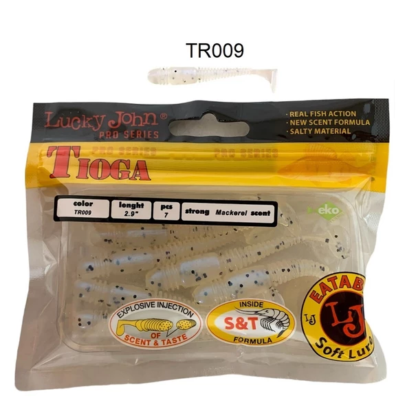Lucky John Tioga 2.9'' (7.36 cm) 7Pcs Silikon Yem - 3
