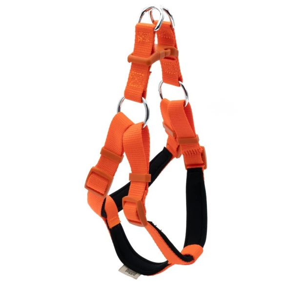 Doggie Konfor Dokuma Ronnin Köpek Göğüs Tasması Turuncu 2x45-55 Cm Medium