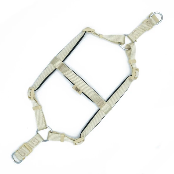 Doggie Konfor Dokuma Ronnin Köpek Göğüs Tasması Haki 2x45-55 Cm Medium - Resim 2