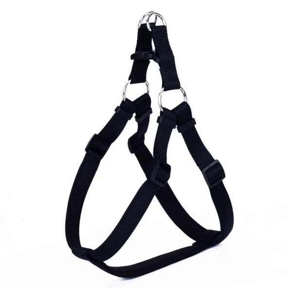 Doggie Konfor Dokuma Ronnin Köpek Göğüs Tasması Siyah 2,5x70-80 Cm 2XLarge ürün görseli 1