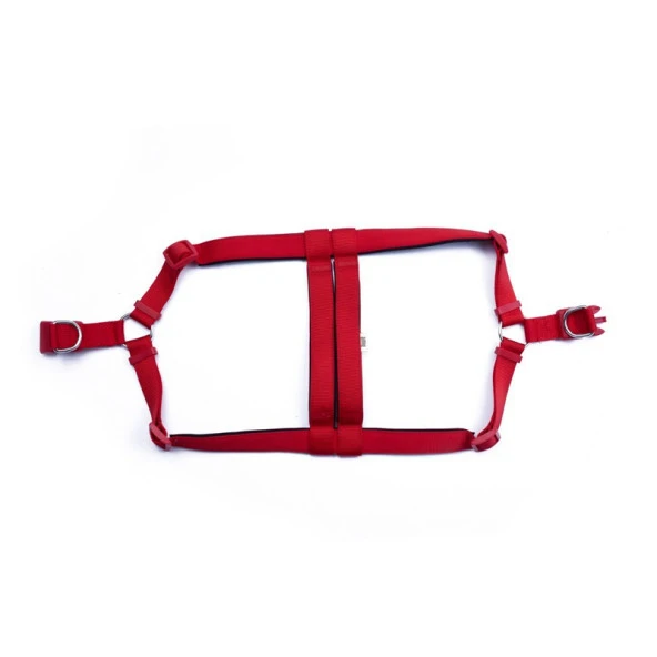 Doggie Konfor Dokuma Ronnin Köpek Göğüs Tasması Kırmızı 3x75-85 Cm 3XLarge ürün görseli 1