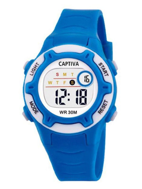 Captiva 30 mt Suya Dayanıklı Digital Alarm-Kronometre-Led Işık Spor Kasa Çoçuk Kol Saati CPT.X047 ürün görseli