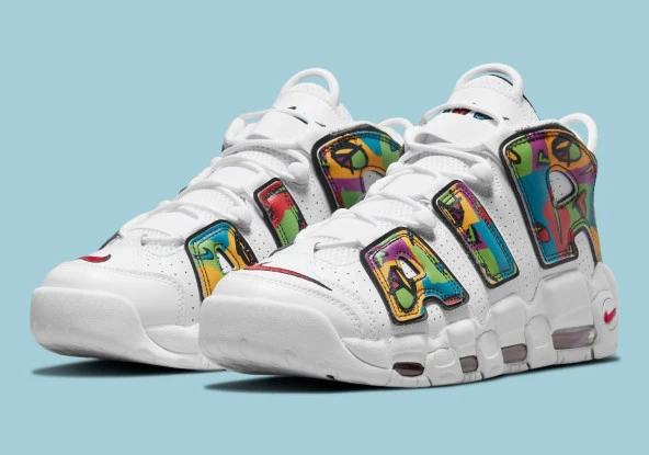 Nike Air More Uptempo Peace Love Erkek Spor Ayakkabı