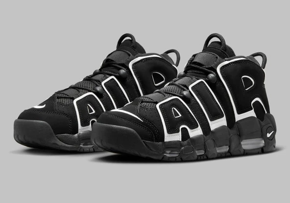 Nike Air More Uptempo Black White 2023  Erkek Spor Ayakkabı