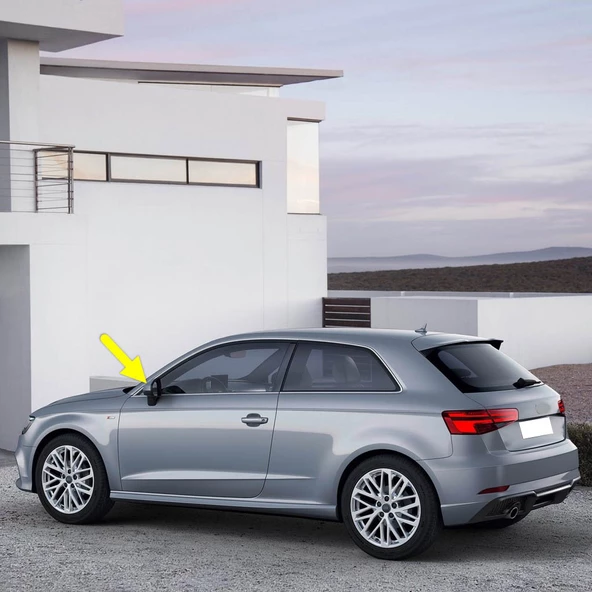 Audi A3 HB 2017-2020 Sol Dış Dikiz Ayna Kapağı 8V0857527D