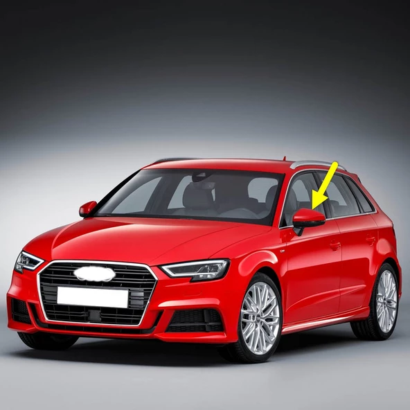 Audi A3 Sportback 2017-2020 Sol Dış Dikiz Ayna Kapağı 8V0857527D