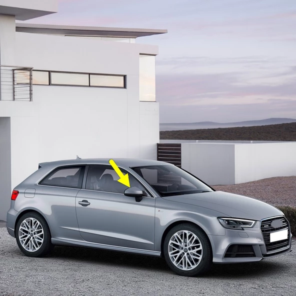 Audi A3 HB 2017-2020 Sağ Dış Dikiz Ayna Kapağı 8V0857528D