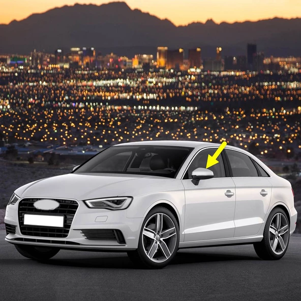 Audi A3 Sedan 2013-2016 Sol Dış Dikiz Ayna Kapağı 8V0857527D