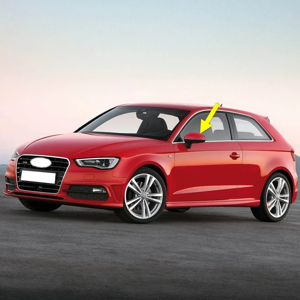 Audi A3 HB 2013-2016 Sol Dış Dikiz Ayna Kapağı 8V0857527D