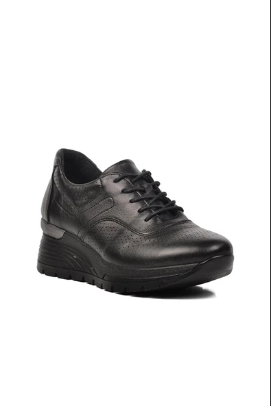 Venüs 2313012Y Kadın Hakiki Deri Bağcıklı Dolgu Topuk Airflow Ayakkabı - 7