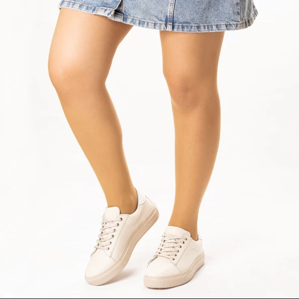 Kadın Hakiki Deri Günlük Spor Ayakkabı Sneakers - 10