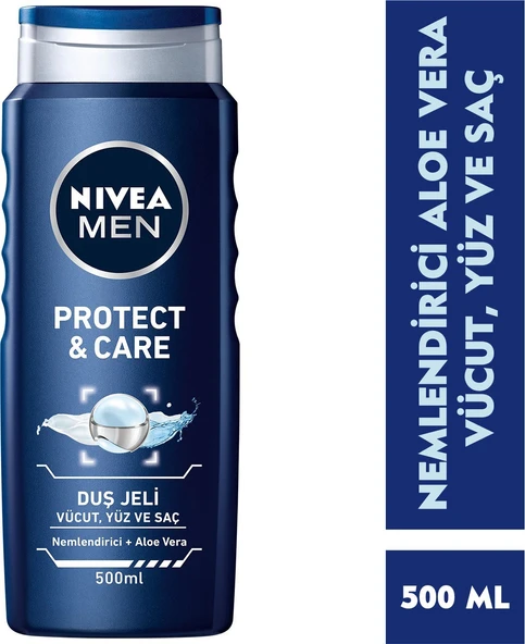 NIVEA Men Protect&Care Duş Jeli 500ml ürün görseli