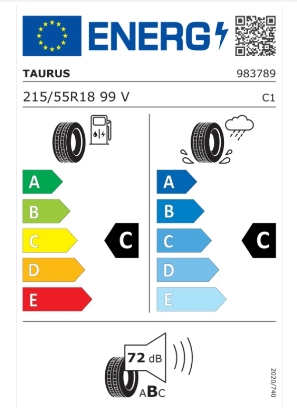 Taurus 215/55R18 99V XL Ultra High Performance Yaz Lastiği Üretim 2024 - Resim 2
