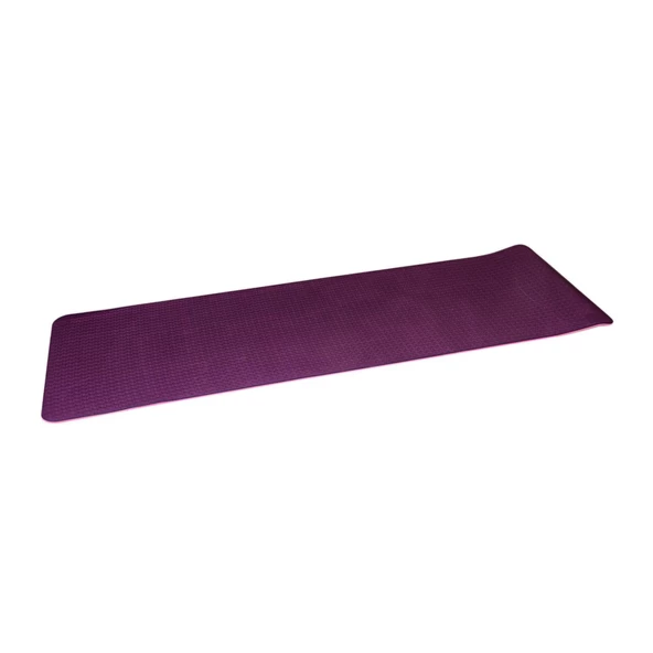 Premium 8mm Çift Taraflı Gerçek Yoga Matı Kaymaz Yüzey Çevre Dostu Desenli Pilates Minderi - 8