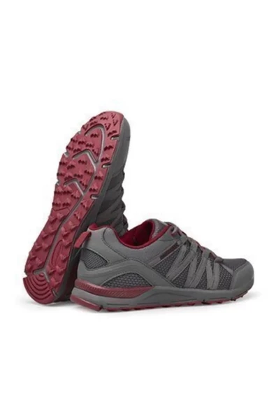 Lumberjack Dora 4FX Gri Kırmızı Anatomik Orijinal Ürün Erkek Spor Ayakkabı - Resim 4