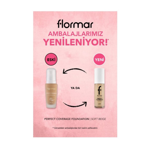 Flormar Perfect Coverage Foundation Fondöten 102 Soft Beige - 3
